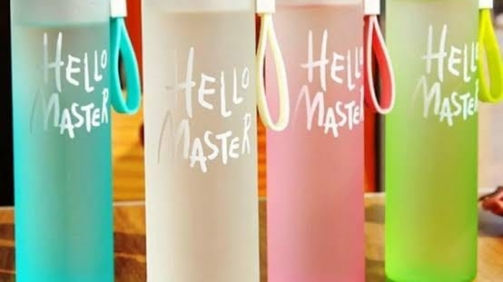 Portable Glass Water Bottle